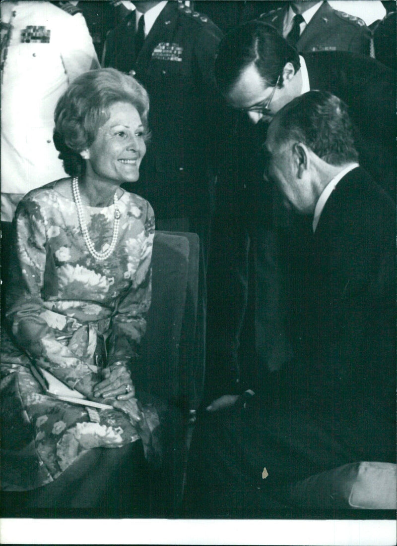 Mrs. Nixon and President Medici - Vintage Photograph