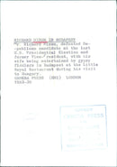 Richard Nixon in Budapest - Vintage Photograph