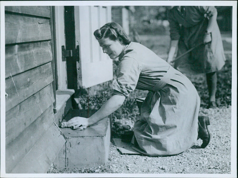 Prime Minister's Daughter a Private in the A.T.S. - Vintage Photograph