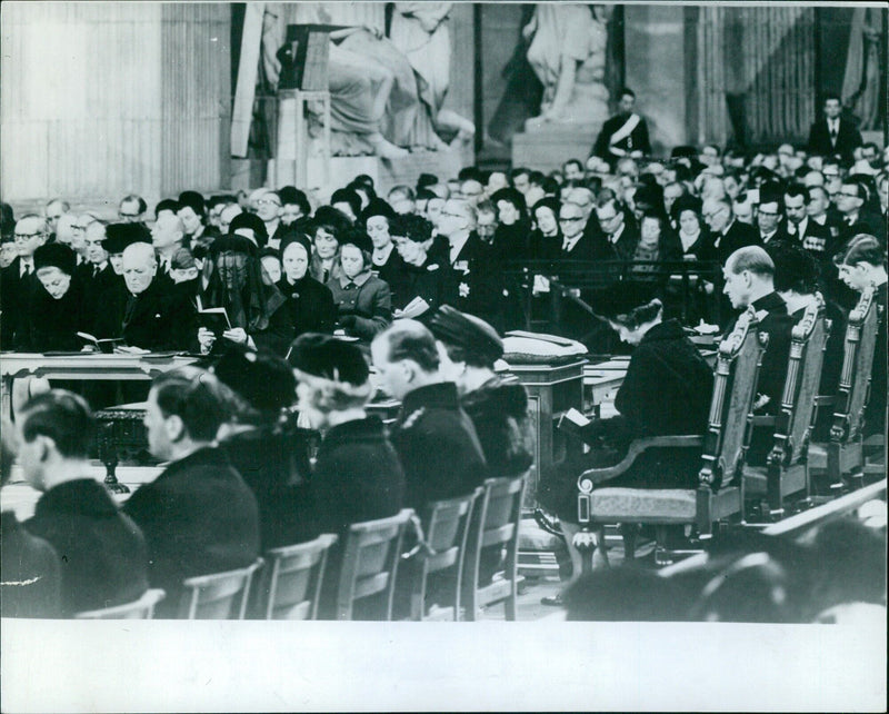 Funeral of Sir Winston Churchill at St. Paul's Cathedral - Vintage Photograph