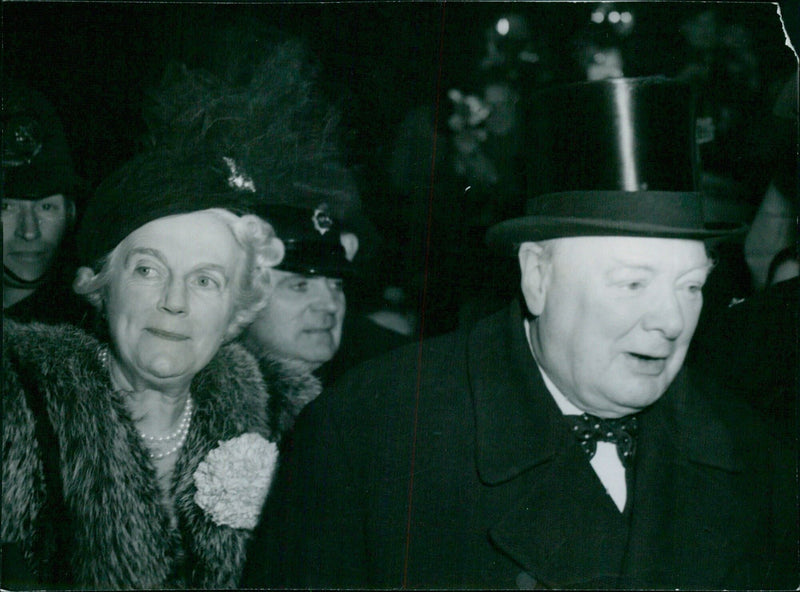 Mary Churchill weds Captain Christopher Cames - Vintage Photograph