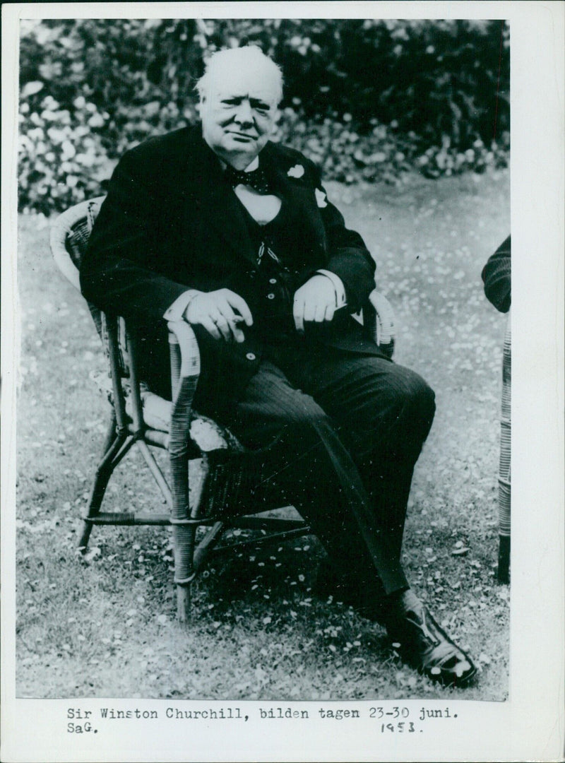 Sir Winston Churchill, taken between June 23-30. - Vintage Photograph