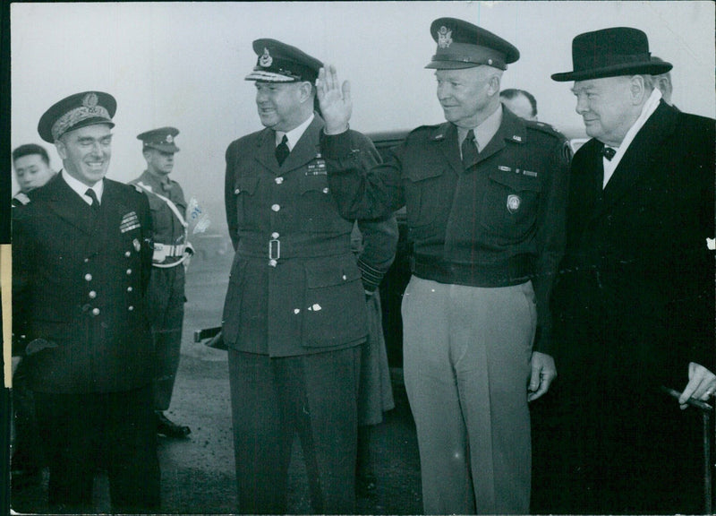 Mr. Winston Churchill's trip to France - Vintage Photograph