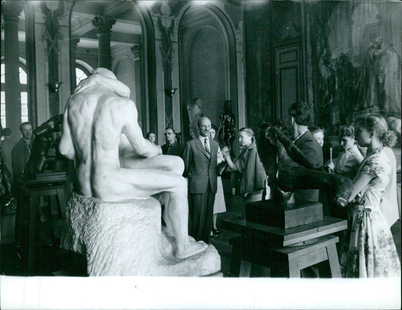 Bolchoi Theater Interior - Round Salon Stands - Vintage Photograph