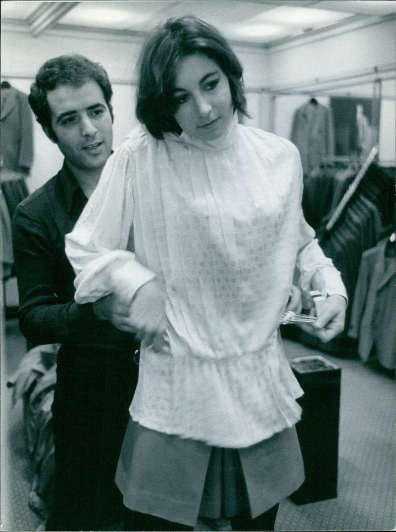 Anjelica Huston and Assaf Dayan visiting the ruins of the Roman Forum - Vintage Photograph