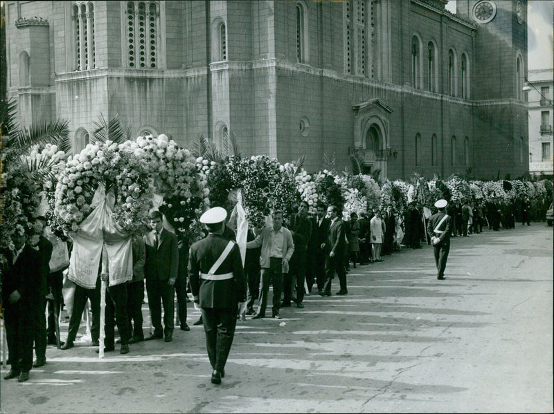 Funeral of Hellas G. Papanchious on Torsgatan - Vintage Photograph