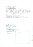 DAN JONGERERO, Acting National Chairman of SWAPO - Vintage Photograph