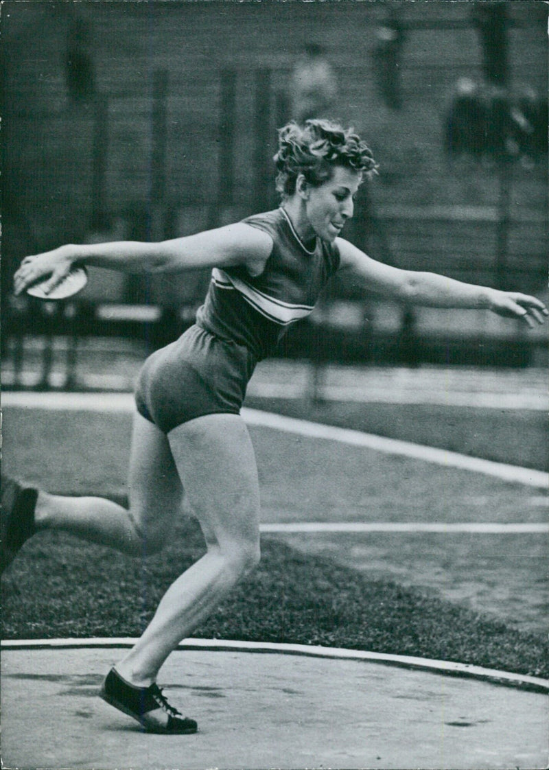 Hungarian Athlete Judit Bognar - Vintage Photograph