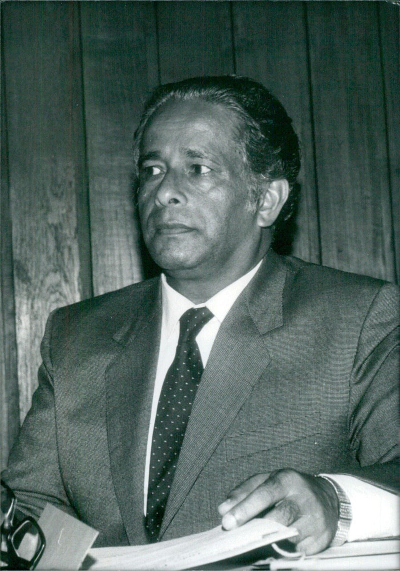 Anerood Jugnauth, Prime Minister of Mauritius - Vintage Photograph