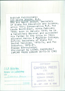 British Politician Sir Keith Joseph, M.P. - Vintage Photograph