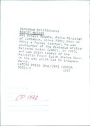 Robert Mugabe, Prime Minister of Zimbabwe - Vintage Photograph