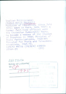 Italian Politician Franco Maria Malfatti - Vintage Photograph