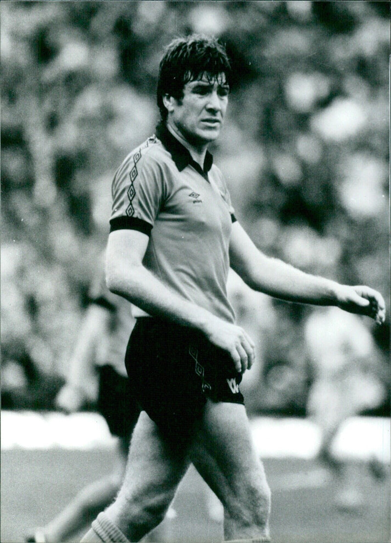 Emlyn Hughes, former Liverpool captain, now a key defender with Wolverhampton Wanderers - Vintage Photograph