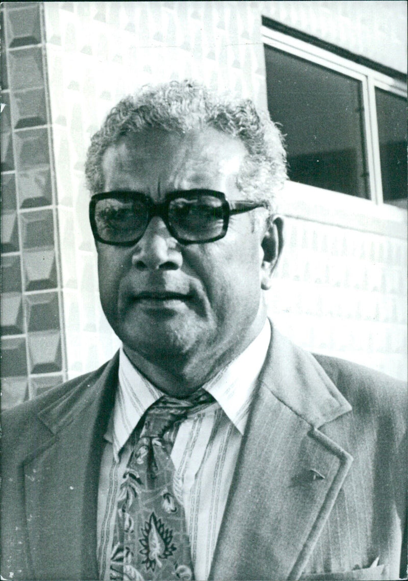 Ratu Sir Kamisess Mara, Prime Minister of Fiji since independence in 1970 - Vintage Photograph