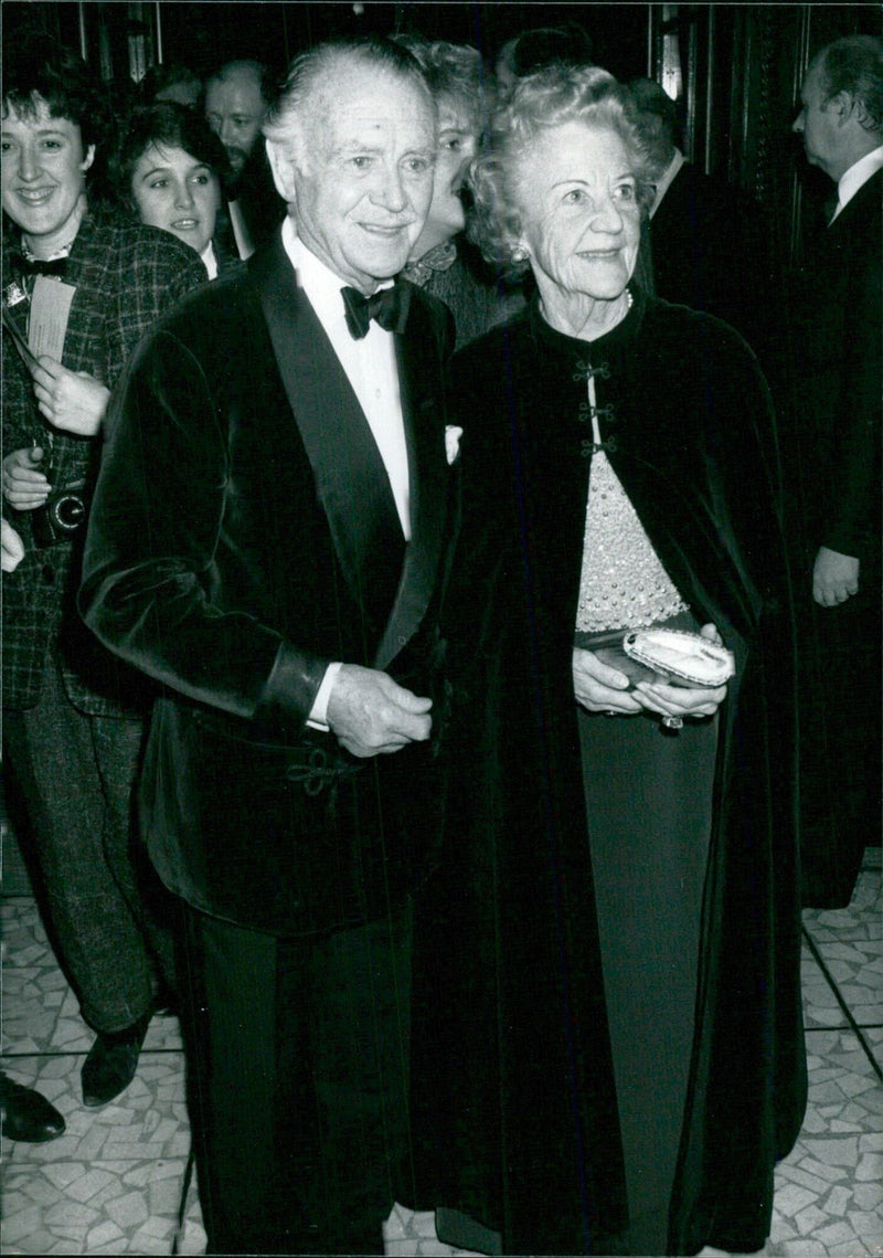 British actor Sir John Mills and his wife Mary - Vintage Photograph