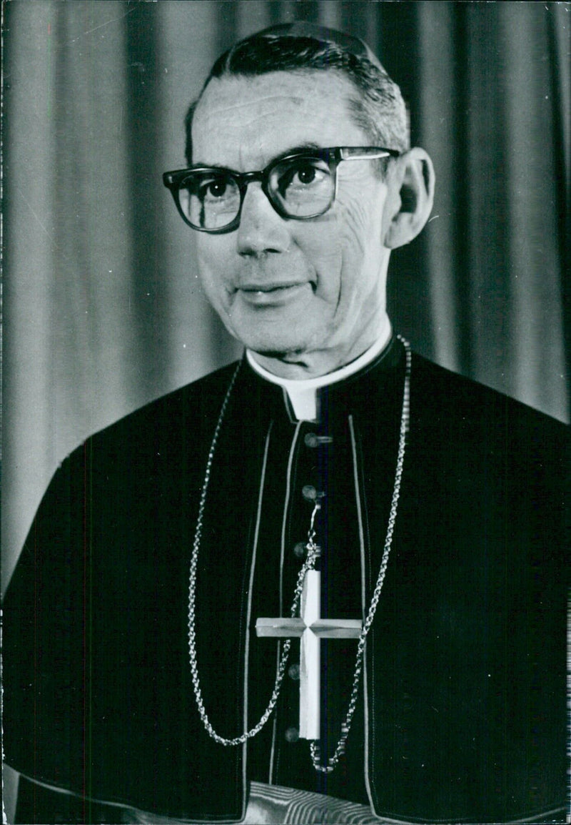 Cardinal Timothy Manning, Roman Catholic Archbishop of Los Angeles - Vintage Photograph