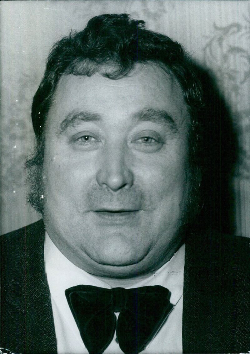 British Comedian Bernard Manning at the London Palladium - Vintage Photograph