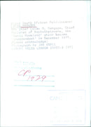 Lucas Mangope, Chief Minister of Bophuthatswana - Vintage Photograph