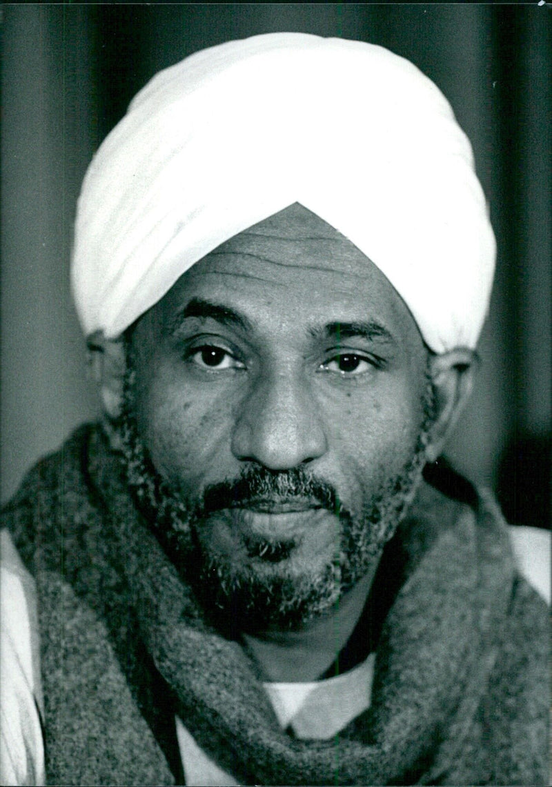 Sudanese Politician Sadiq al-Mahdi - Vintage Photograph