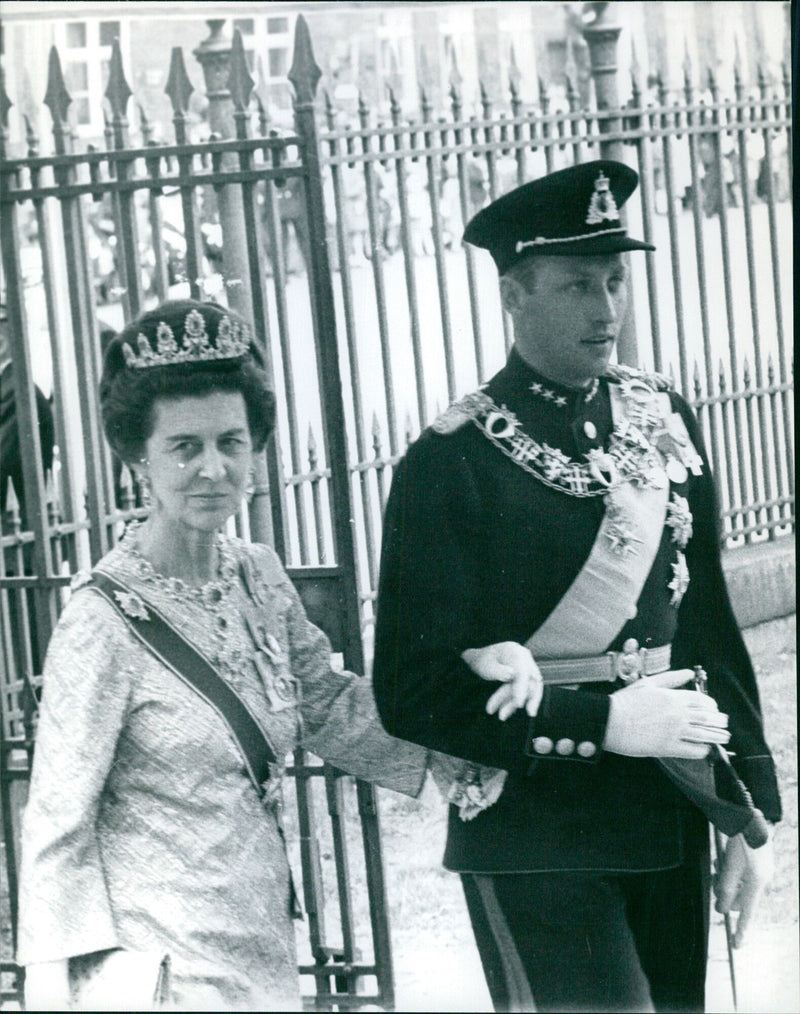Prince Harald of Norway and Princess Marina of Greece - Vintage Photograph