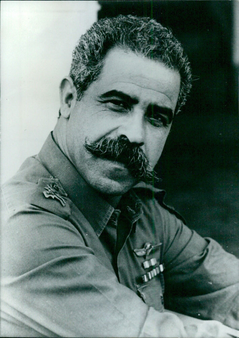 Israeli Service Chiefs: Brig.-Gen. DAVID MAIMON Military Governor of the Gaza Strip and Northern Sinei. - Vintage Photograph