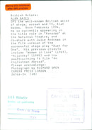 British actor Alan Bates in "Yonadab" at the National Theatre - Vintage Photograph