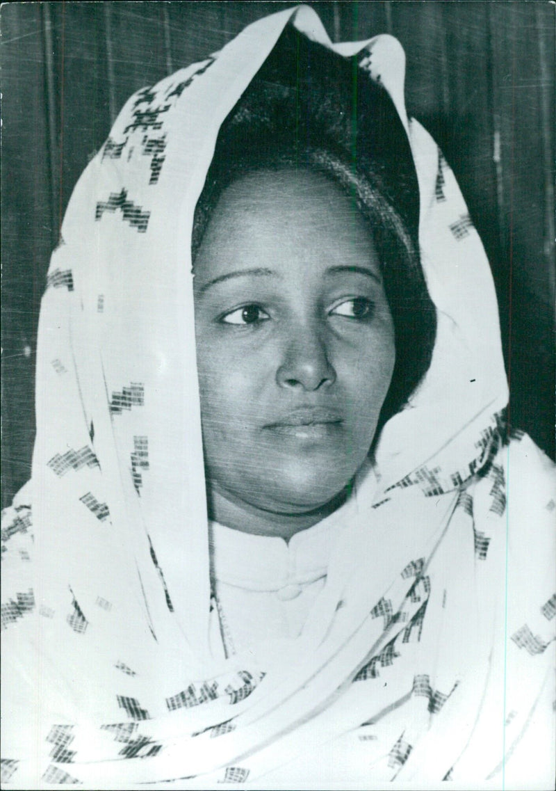 Dr. FATIMA ABDEL MAHMOUD, Sudan's Minister of State for Social Welfare - Vintage Photograph