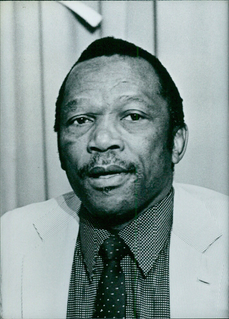 Johnny Makatini, Chief Representative of the African National Congress (ANC), addressing a United Nations gathering in New York - Vintage Photograph