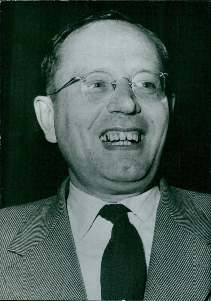 West German Politicians: DR. RICHARD JAGER Vice-President of the Bundestag (Parliament) - Vintage Photograph