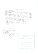 RUDOLF ADAMS, Vice-President of the European Parliament - Vintage Photograph