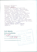 British Writer Richard Adams - Vintage Photograph