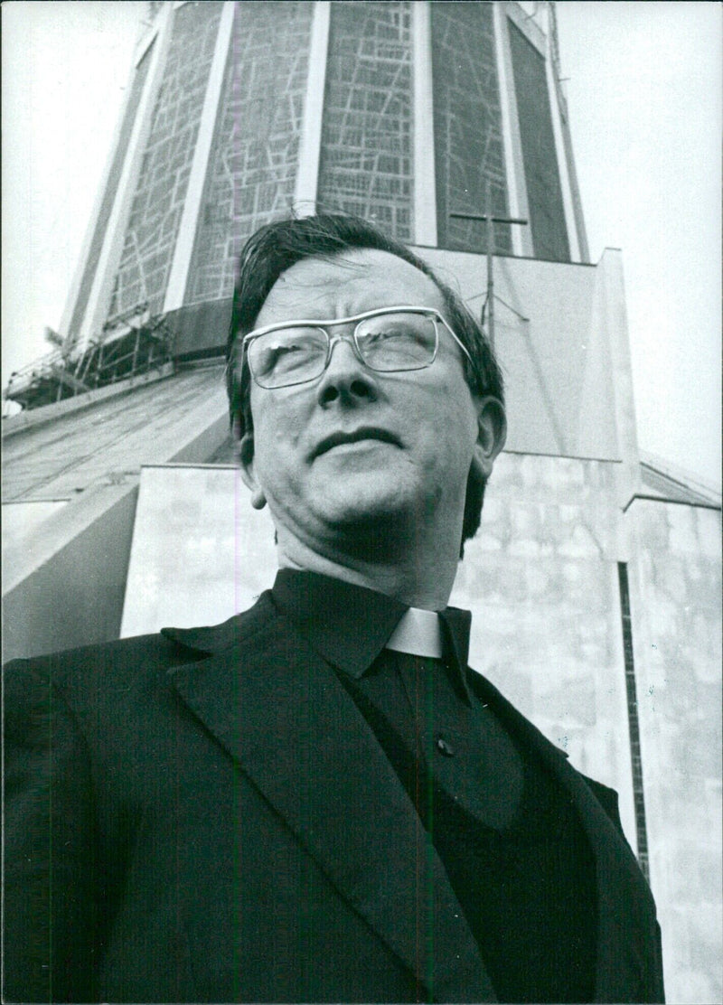 Monsignor Vincent Malone, Administrator of Liverpool's Metropolitan Cathedral - Vintage Photograph