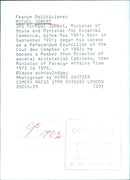 French Politicians: MICHEL JOBERT OPS - Vintage Photograph