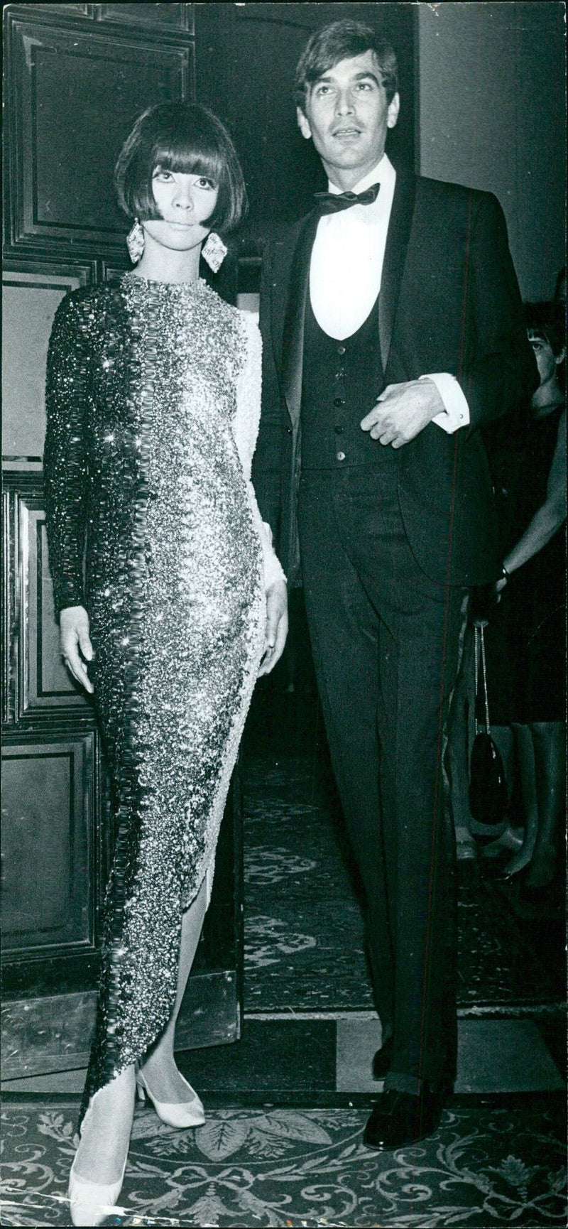 Pierre Cardin with star model Hiroko, 1965 - Vintage Photograph