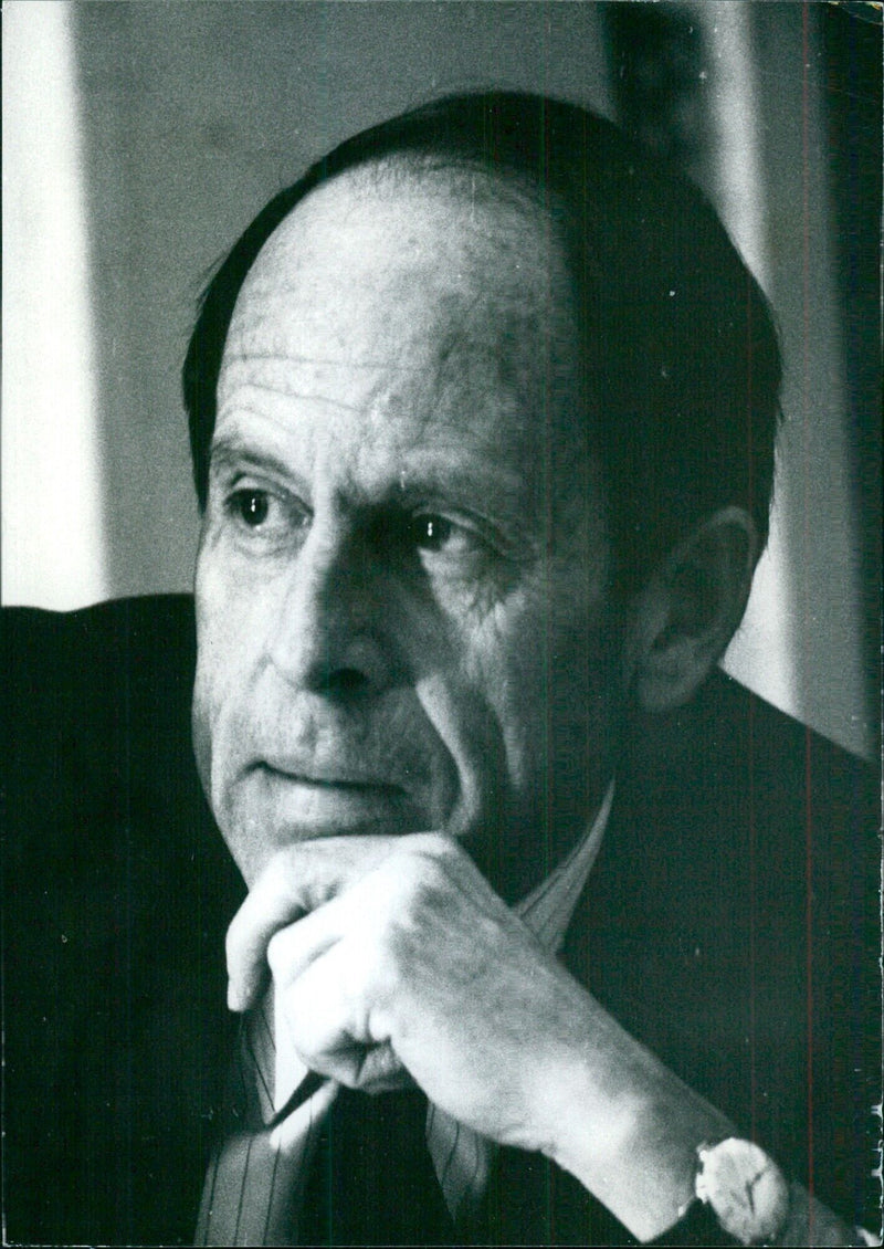 MICHEL JOBERT, Former French Foreign Minister and Secretary-General of the Presidency - Vintage Photograph