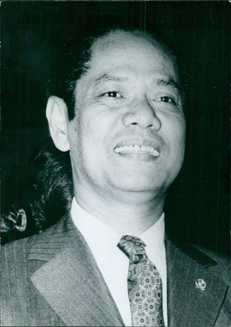 Indonesian Politicians: Maj-Gen. ANDI MOHAMAD JUSUF Minister of Industry, since 1968 - Vintage Photograph