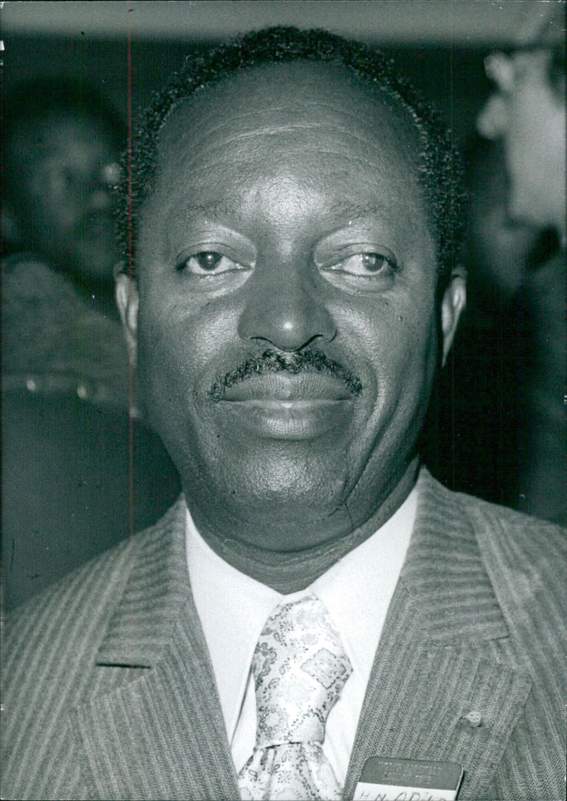 H. NIAMKEY ADIKO, President of the World Confederation of Organisations of the Teaching Professions - Vintage Photograph