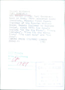 Soviet writer Yuri Bondarev - Vintage Photograph