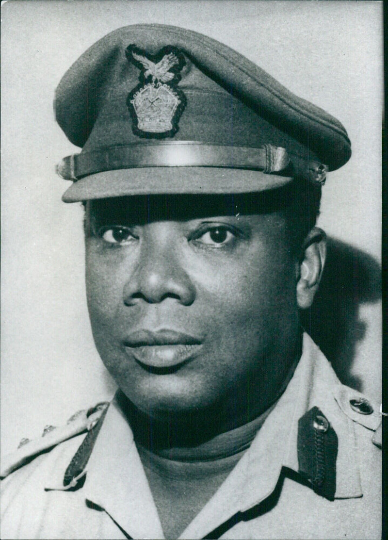 Ghanaian Leaders: COLONEL J. C. ADJETEY Commissioner for the Ministry of Industries. - Vintage Photograph