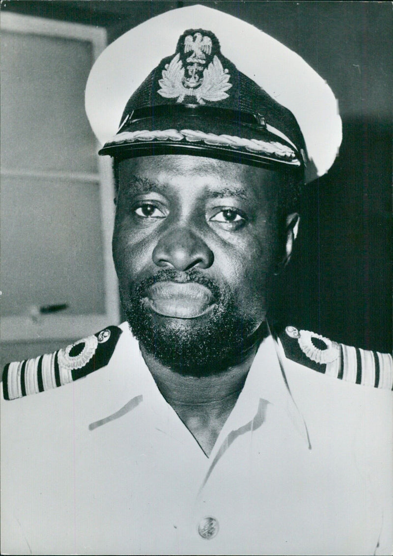 Nigerian Politicians: Capt. AKIN ADUWO, Nigerian military leader; he is Governor of Western State. - Vintage Photograph