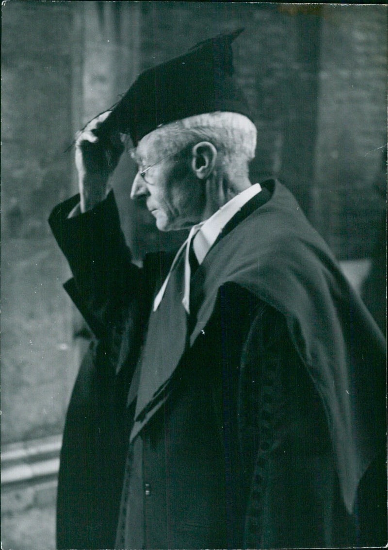 Edward Douglas Adrian Installed as Master of Trinity College, Cambridge - Vintage Photograph