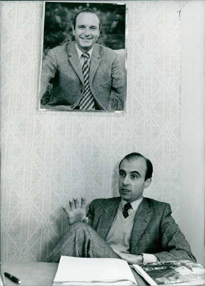 ALAIN JUPPE OPS Alan Juppé, Second Deputy to the Mayor of Paris, Jacques Chirac - Vintage Photograph