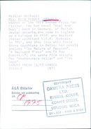 British Writer Ruth Prawer Jhabvala - Vintage Photograph