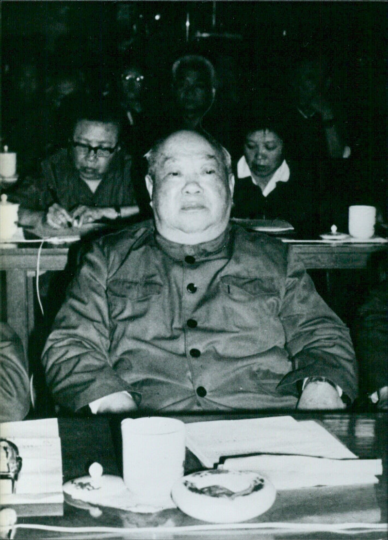 Jiang Hua, President of the Special Court, is due to try the "Gang of four" in November 1980. - Vintage Photograph