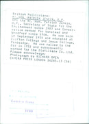 RT.HON. PATRICK JENKIN, M.P. - Vintage Photograph