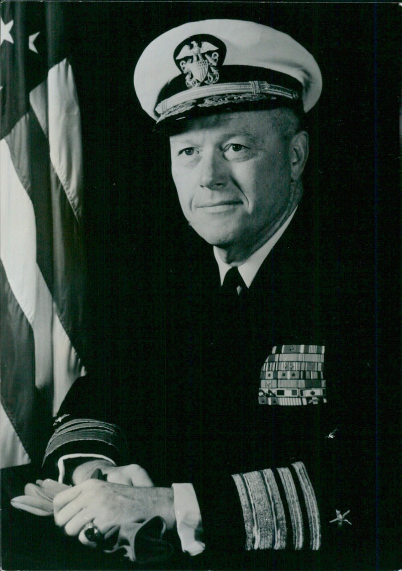 Portrait of Vice-Admiral Robert E. Adamson of the U.S. Navy - Vintage Photograph