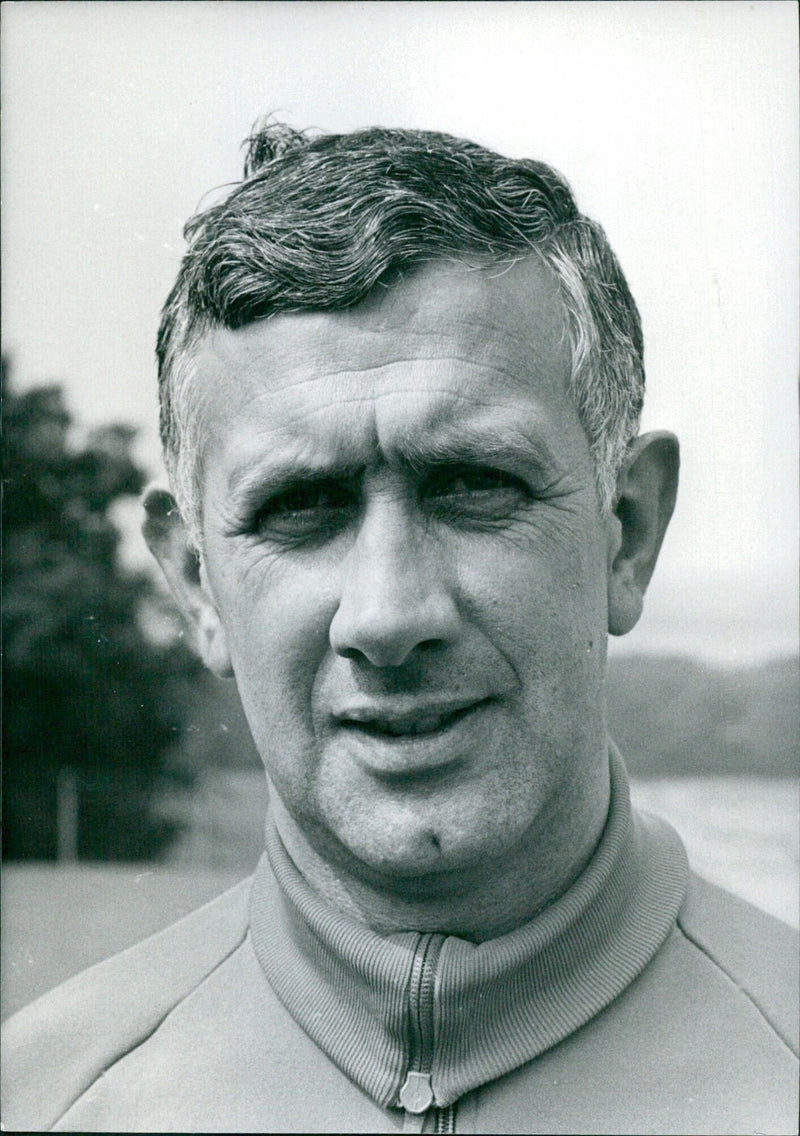 JIMMY ADAMSON, Manager for Burnley - Vintage Photograph