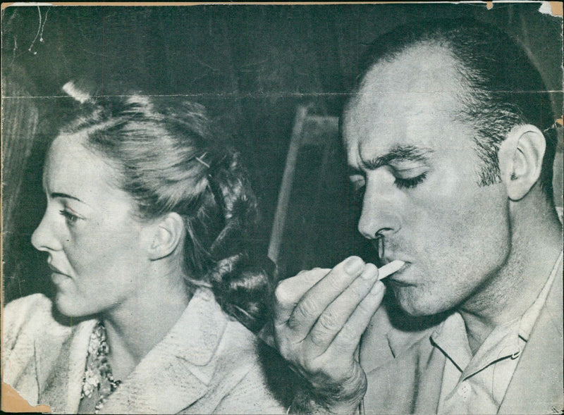 Charles Boyer and his wife, Pat Patterson - Vintage Photograph