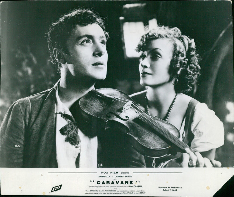 ANNABELLA and CHARLES BOYER in CARAVANE 11 Grand Spectacle Operetta Cinematography - Vintage Photograph