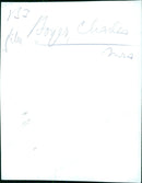 Mrs. Charles Boyer (Pat Paterson) wearing an Adrian model with a velvet bodice and a net skirt appliquéd in black. - Vintage Photograph